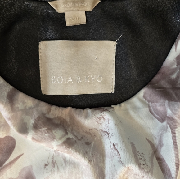 Soia & Kyo lambskin leather jacket XS - Picture 4 of 11